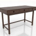 Modelo 3d Secretária 1 1200 X 600 mm (nogueira escura) - preview