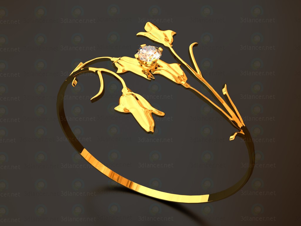 3d model Anillo "Lily" - vista previa