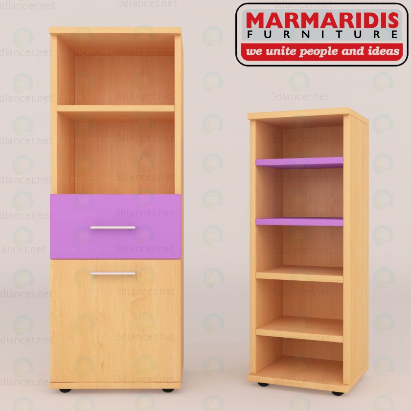 3D Modell Schrank Regal Federico - Vorschau