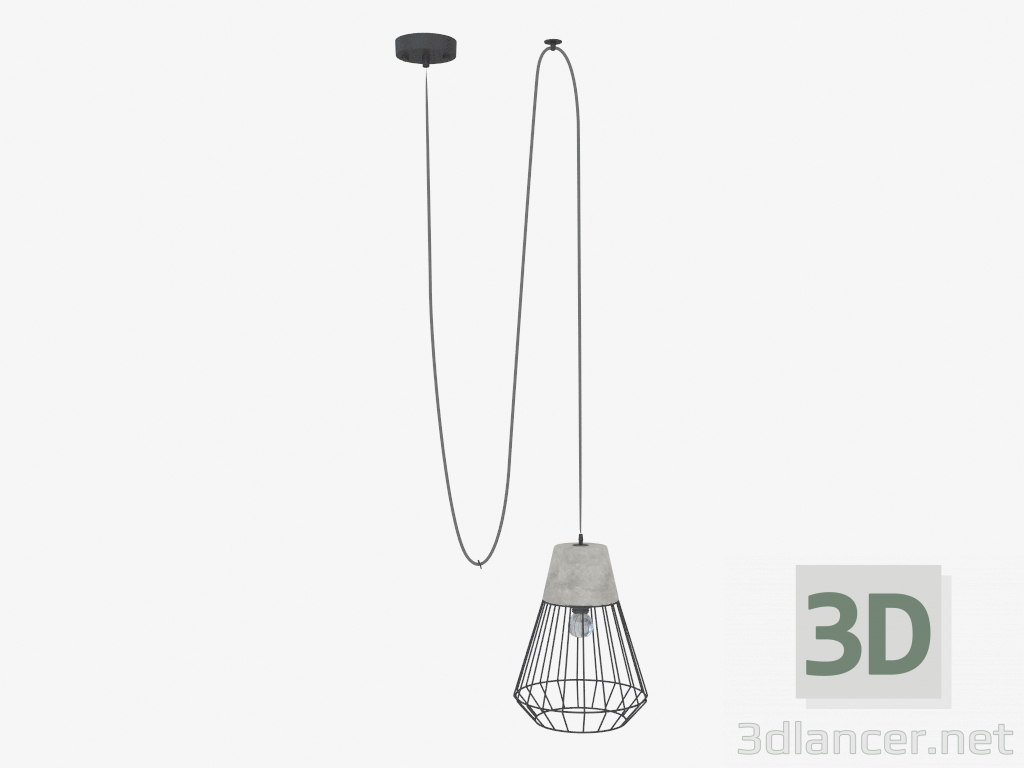 3d model Pendant light (S111020 1B) - preview