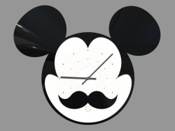 Horloge murale avec Mickey Mouse illuminé avec une moustache