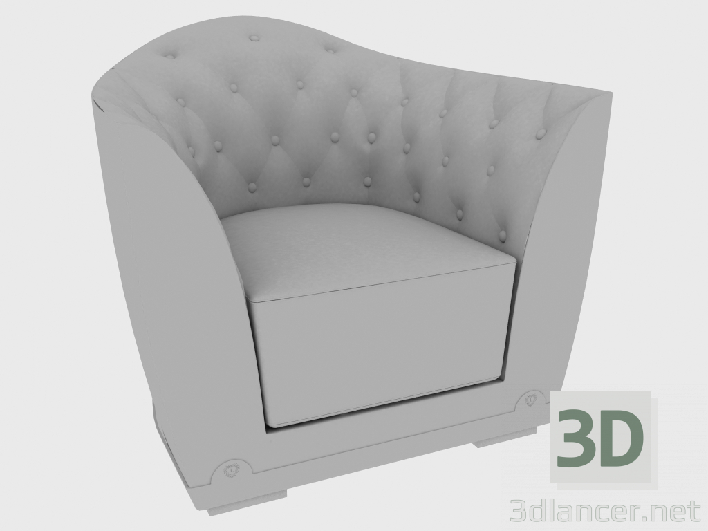 modello 3D POLTRONA GRAZIA (92x85xH80) - anteprima