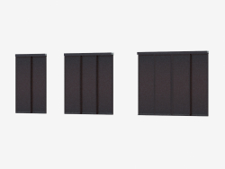 Interroom partition of A6 (dark brown wood wenge)