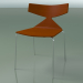 3d model Stackable chair 3701 (4 metal legs, Orange, CRO) - preview