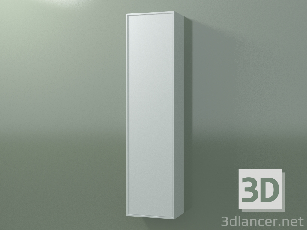 3d model Wall cabinet with 1 door (8BUBECD01, 8BUBECS01, Glacier White C01, L 36, P 24, H 144 cm) - preview