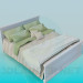 3d model Bed with cover - preview