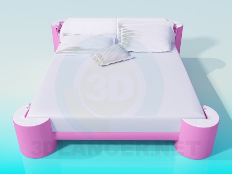 modello 3D Letto - anteprima