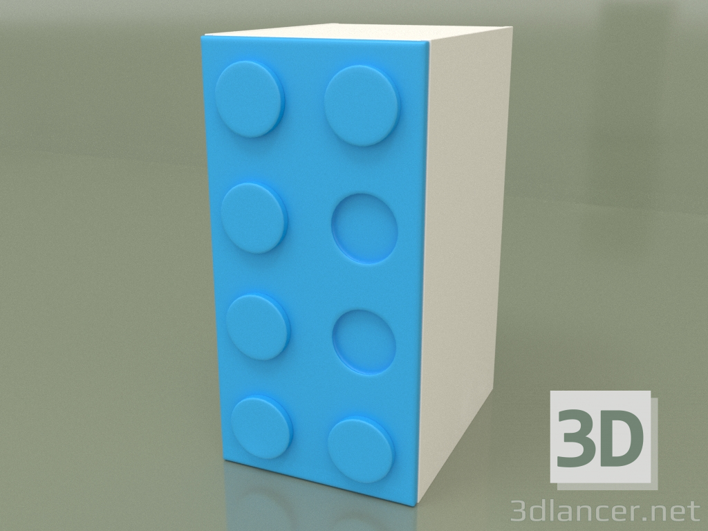 3d model Single wing cabinet (Topaz) - preview