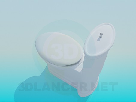 3d model Toilet bowl - preview