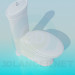 3d model Toilet bowl - preview