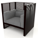 3d model Sillón Normando (Negro) - vista previa