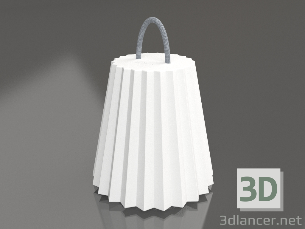 modello 3D Lampada portatile (Grigio) - anteprima