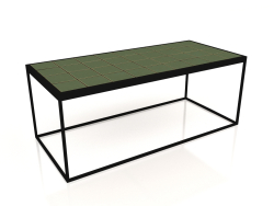 Table basse vitrée (Vert)