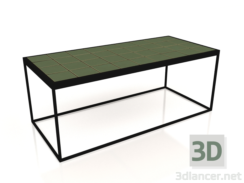 modello 3D Tavolino smaltato (verde) - anteprima