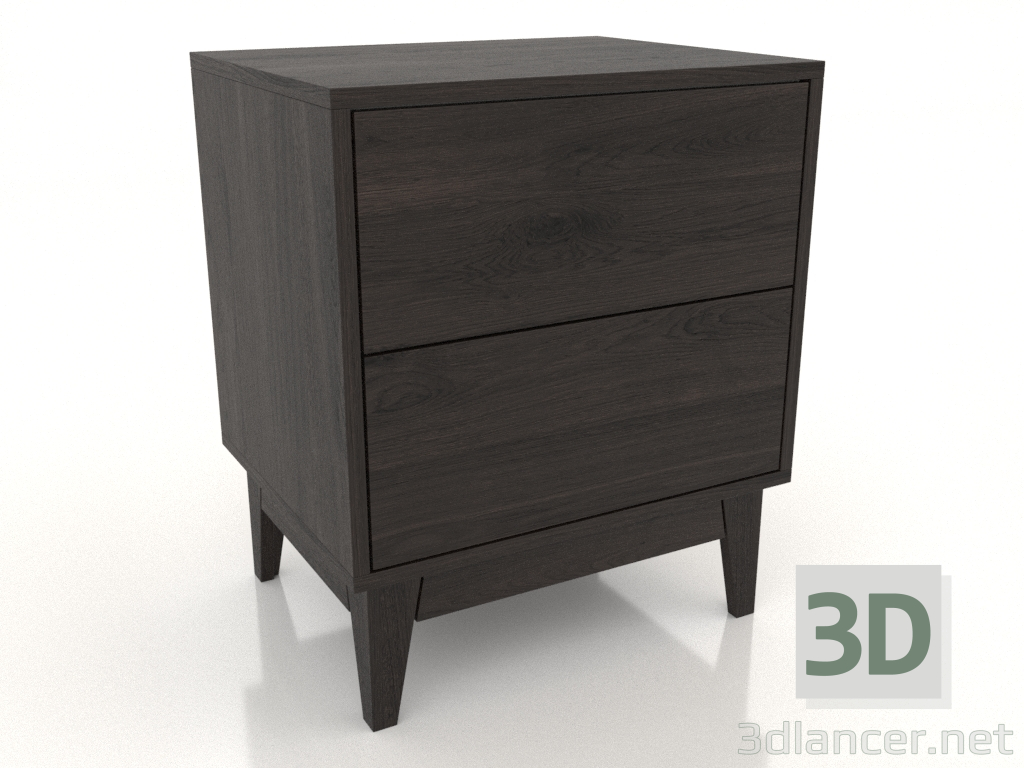 3D modeli LEMAR 2 çekmeceli komodin (wenge meşe) - önizleme 3D modeli LEMAR 2 çekmeceli komodin (wenge meşe) - önizleme