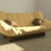 Sofa "Klick-Klak" Stoff 3D-Modell kaufen - Rendern