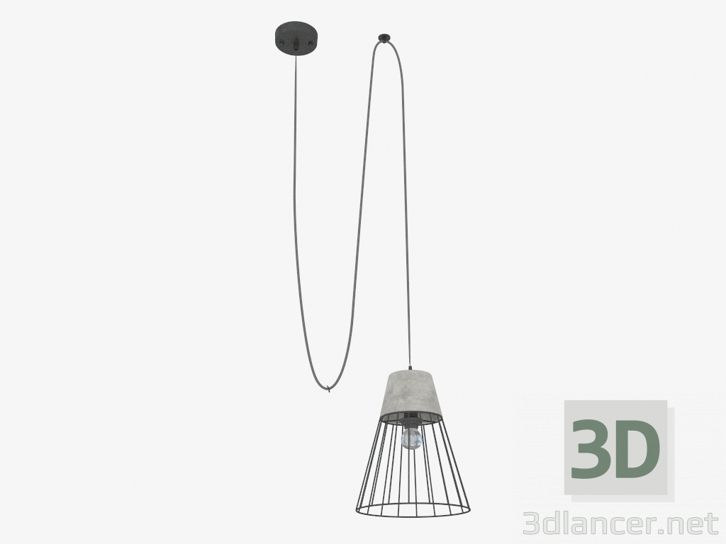 3d model Lámpara de techo (S111020 1C) - vista previa