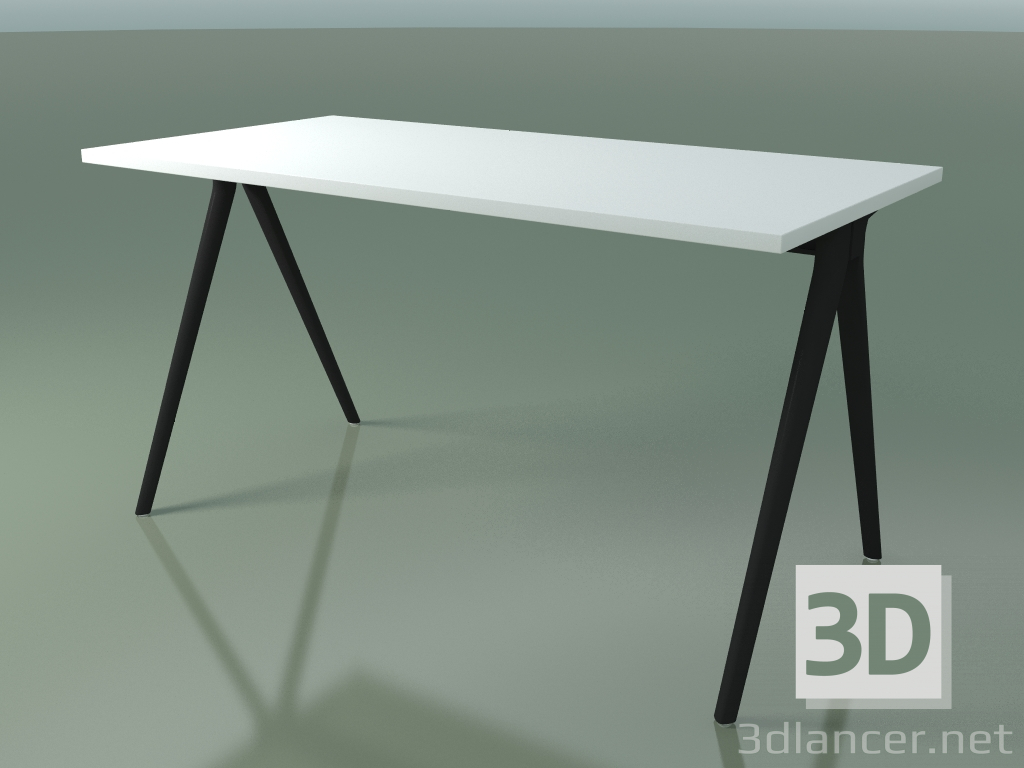 3D modeli Dikdörtgen masa 5407 (H 74 - 69x139 cm, laminat Fenix F01, V44) - önizleme