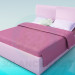 3D Modell Bett - Vorschau