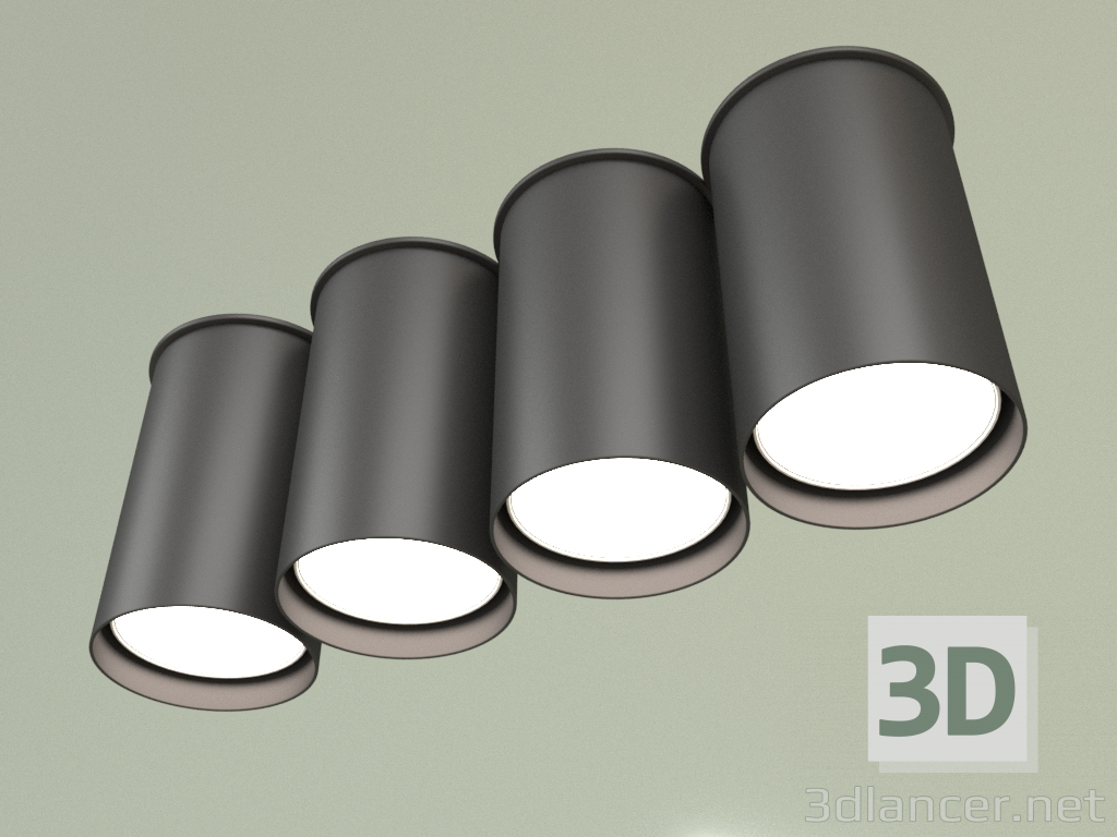 3d model Spotlight BP 5430-4 (Black) - preview