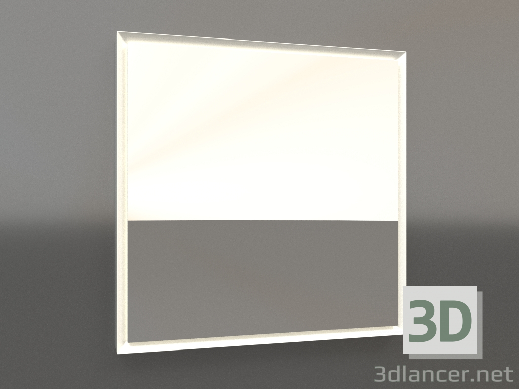 3d model Mirror ZL 21 (600x600, white plastic) - preview