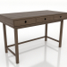 3d model Escritorio 1 1200 X 600 mm (nogal fresno aclarado) - vista previa