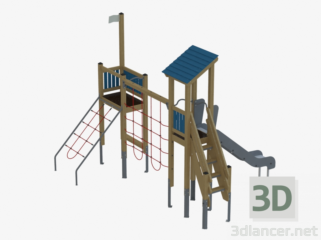 3d model Complejo de juegos para niños (K1208) - vista previa