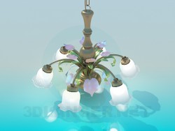 Lustre blanc cloches