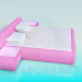 Modelo 3d Cama - preview