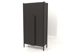 Armoire à longues poignées (sans arrondi) L 01 (1000x450x2000, bois brun foncé)