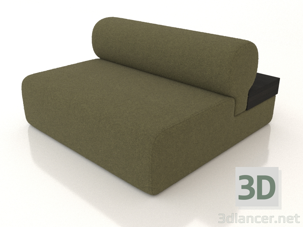 3D Modell Modulares Sofa aus Eiche (Abschnitt 3.2) - Vorschau