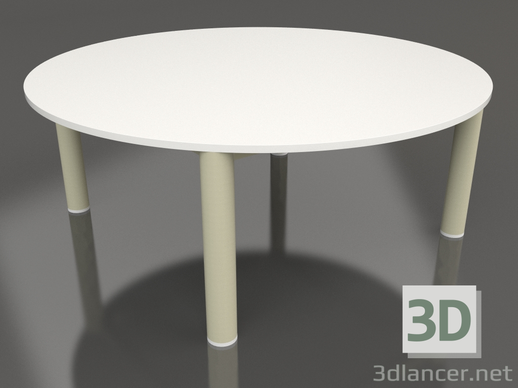 3d model Coffee table D 90 (Gold, DEKTON Zenith) - preview