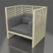 3d model Sillón Normando con respaldo alto (Oro) - vista previa