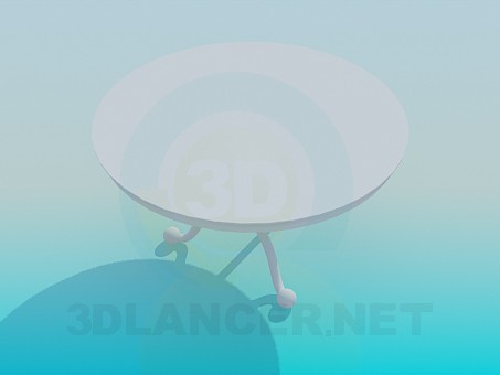 3d model Round table - preview