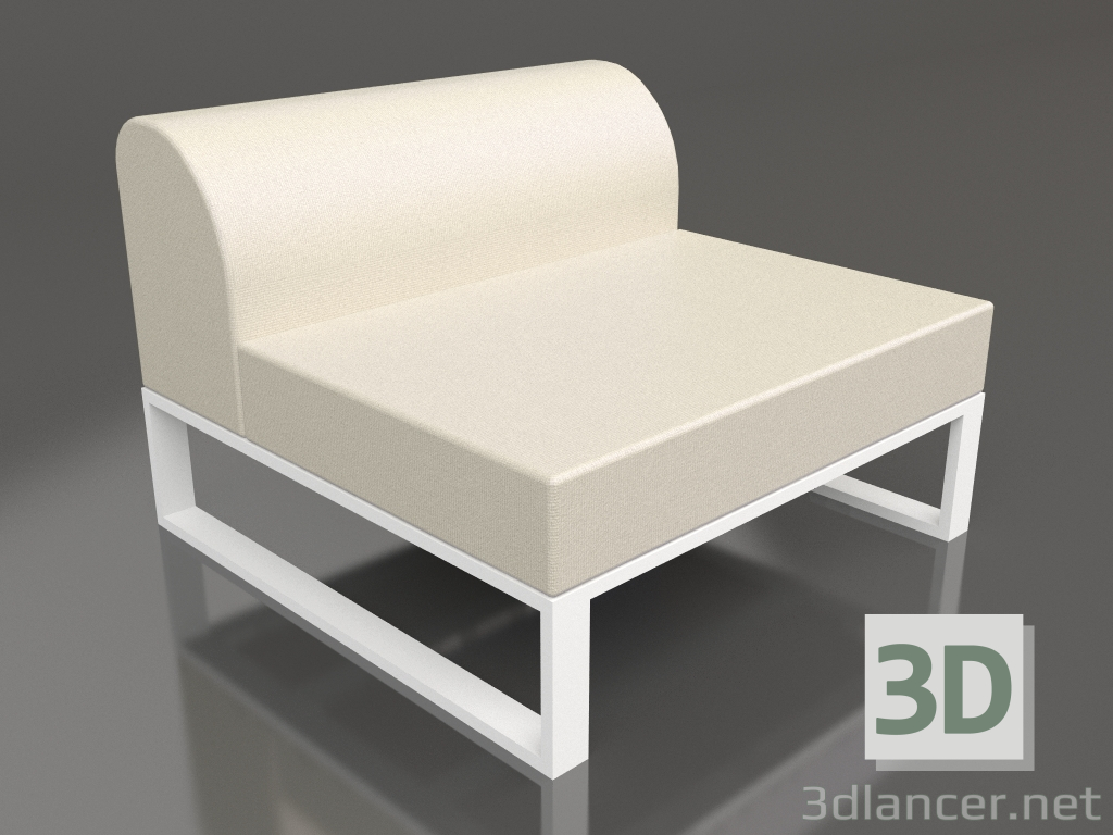 modello 3D Modulo centrale (Bianco) - anteprima