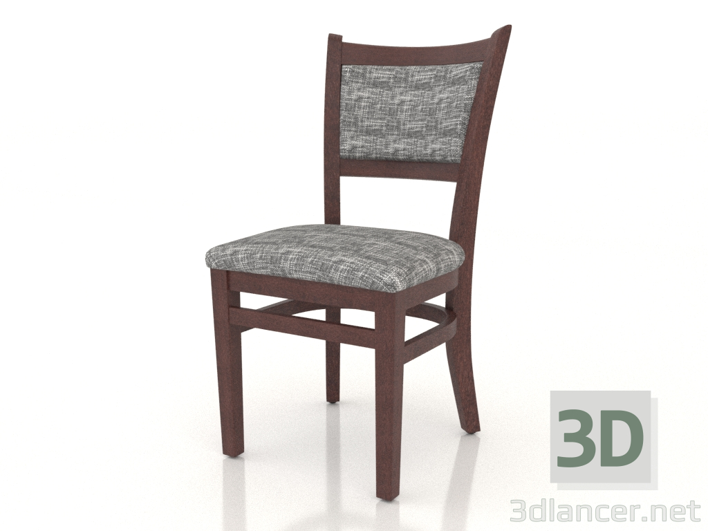 3d model Silla Chester (nogal) - vista previa