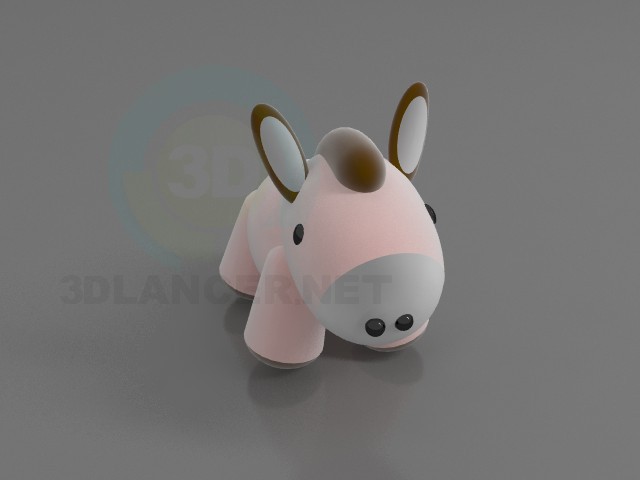 Modelo 3d Burro - preview