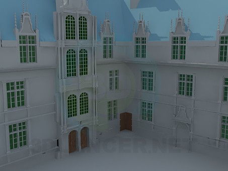 3d model Palacio - vista previa