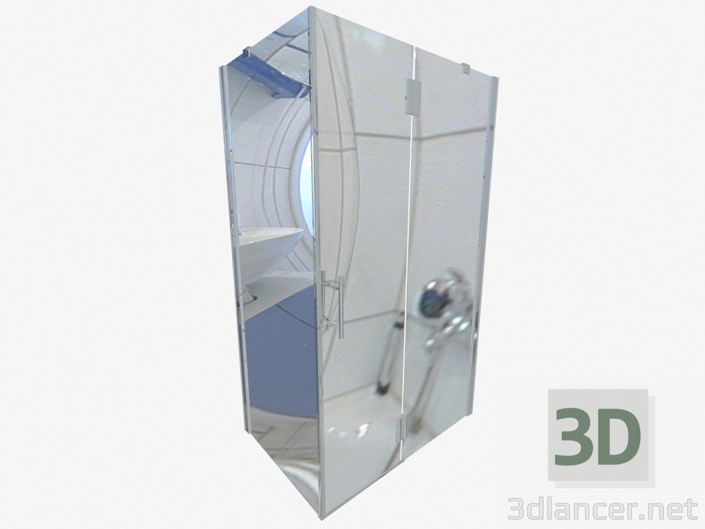 Modelo 3d A cabine é retangular 90x120 cm Abelia (KTA 045P) - preview