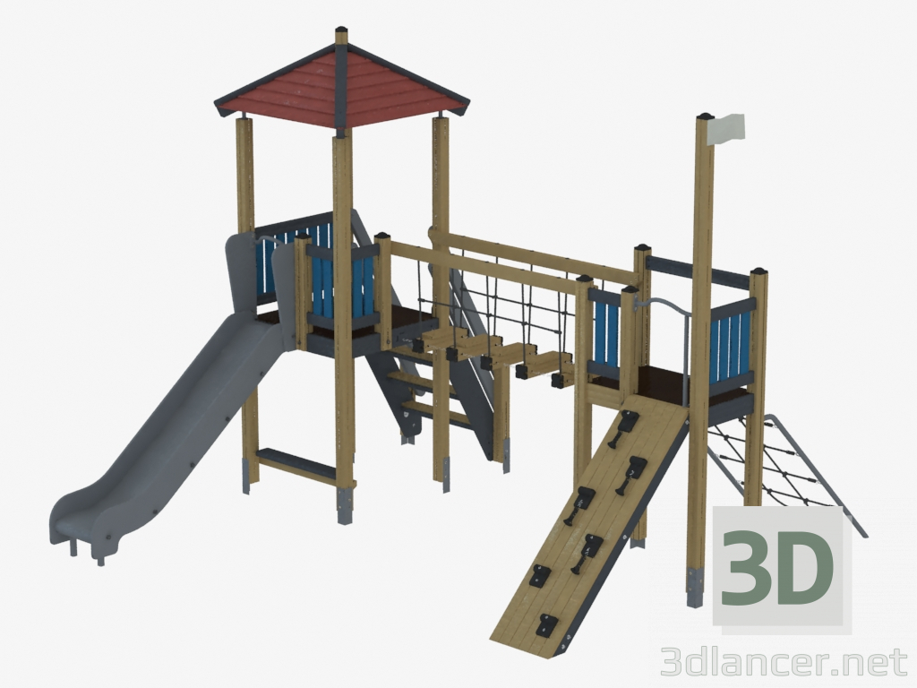 3d model Children's game complex (K1211) - preview