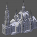 3d model Percha Iglesia Znamenskaya - vista previa