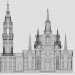 3d model Percha Iglesia Znamenskaya - vista previa