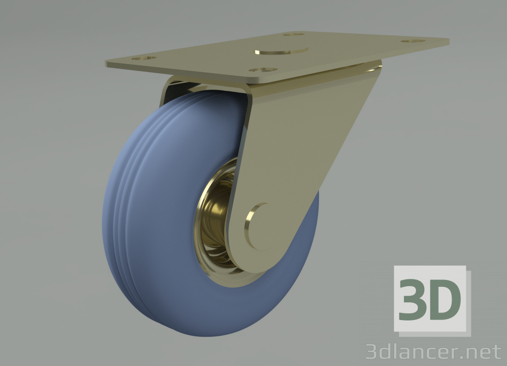 modèle 3D Roue pivotante - preview