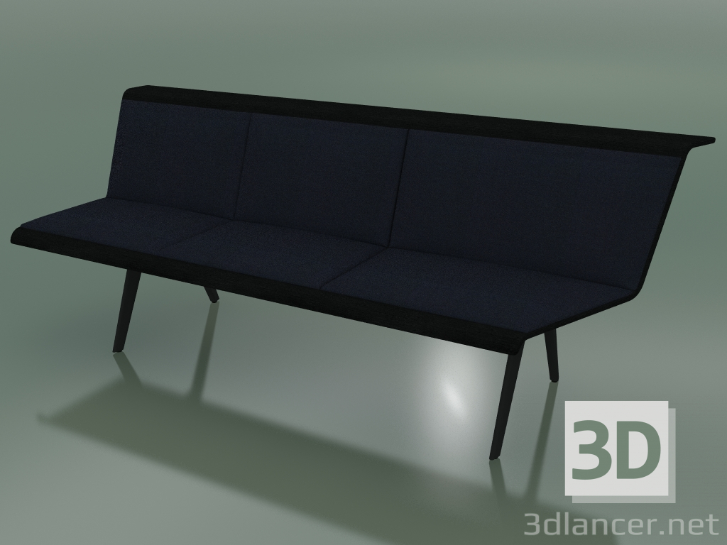 3d model Módulo angular triple en espera 4514 (135 ° izquierda, negro) - vista previa