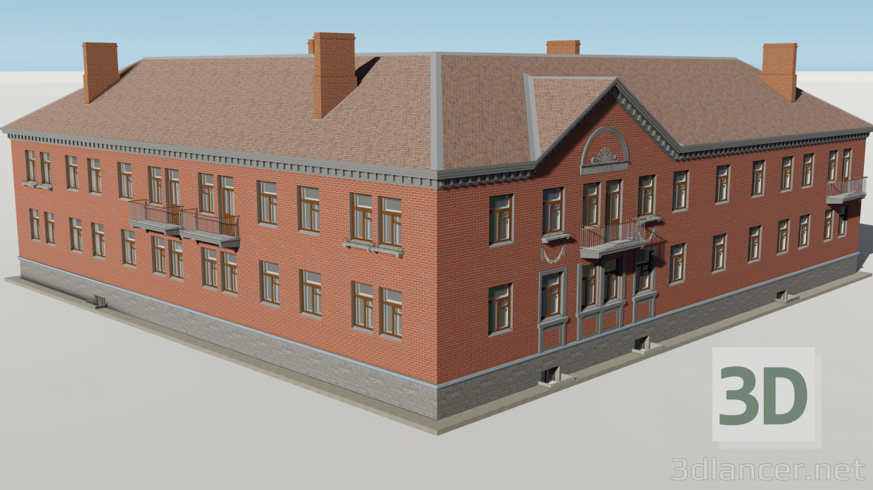 modèle 3D de Coin de la maison 1-452-5 acheter - rendu