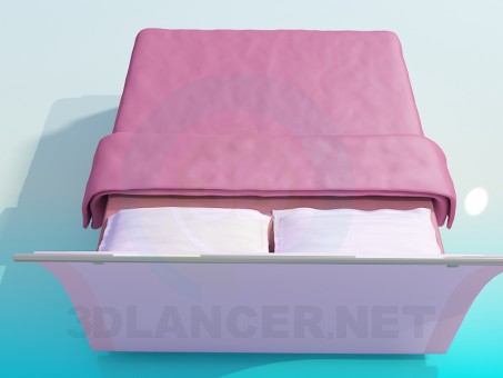 modello 3D Letto - anteprima