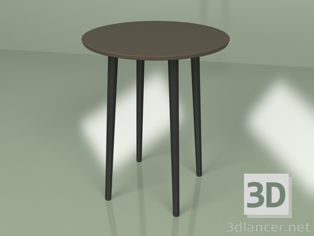 modello 3D Mini tavolo Sputnik (marrone scuro) - anteprima