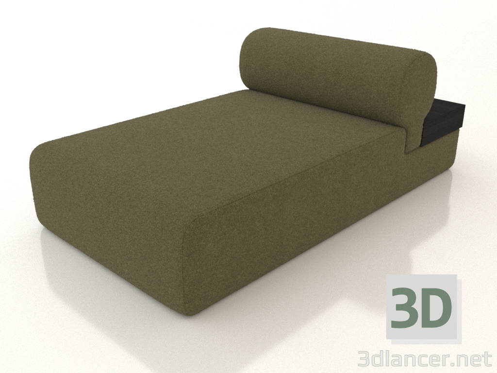 3d model Sofá modular de roble (sección 3.3) - vista previa