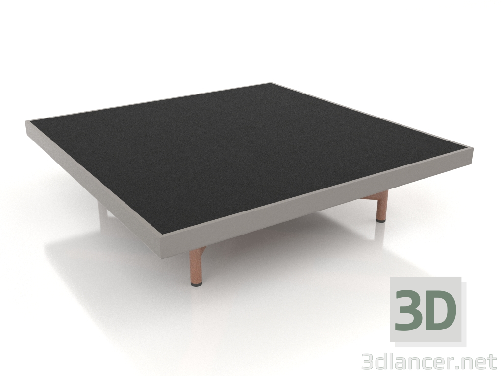 3d model Mesa de centro cuadrada (Gris cuarzo, DEKTON Domoos) - vista previa