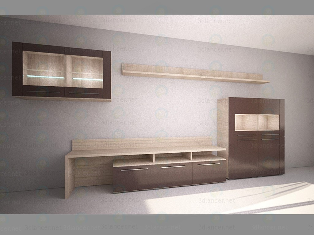 3d model Caso muebles Solo - vista previa